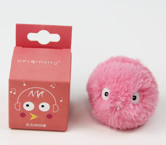 Jouet Interactif en Peluche avec Balle à l'Herbe à Chat pour Chatons